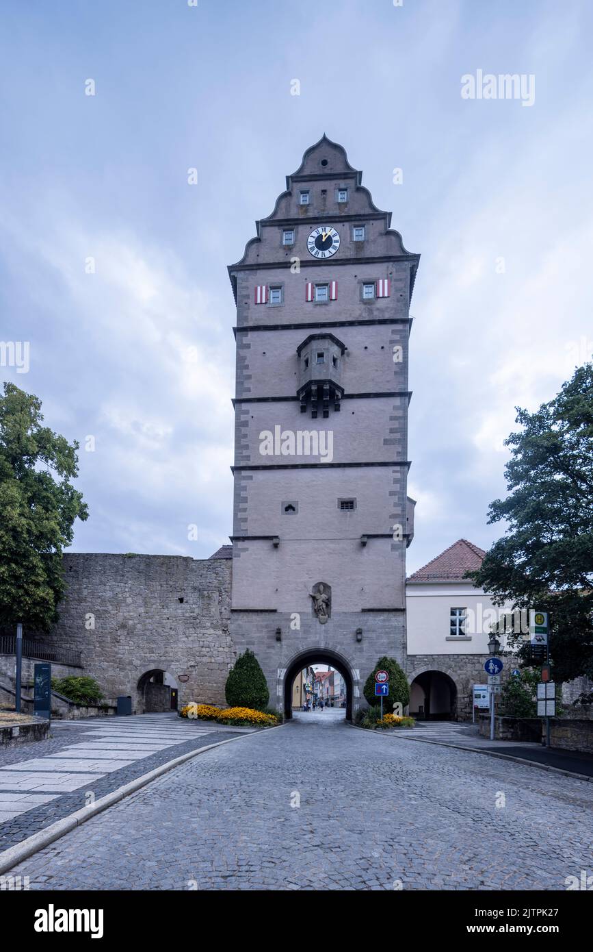 16.. Jahrhundert Hohn Tor, Bad Neustadt, Bayern, Deutschland Stockfoto