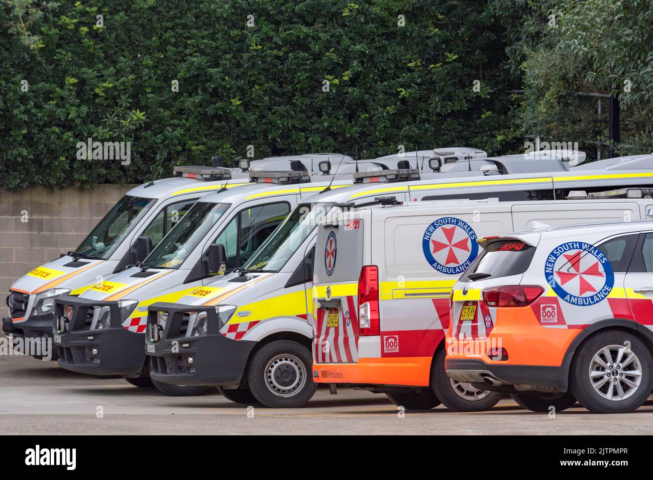 Die NSW Ambulance Station auf Summer Hill im inneren Westen Sydneys Stockfoto