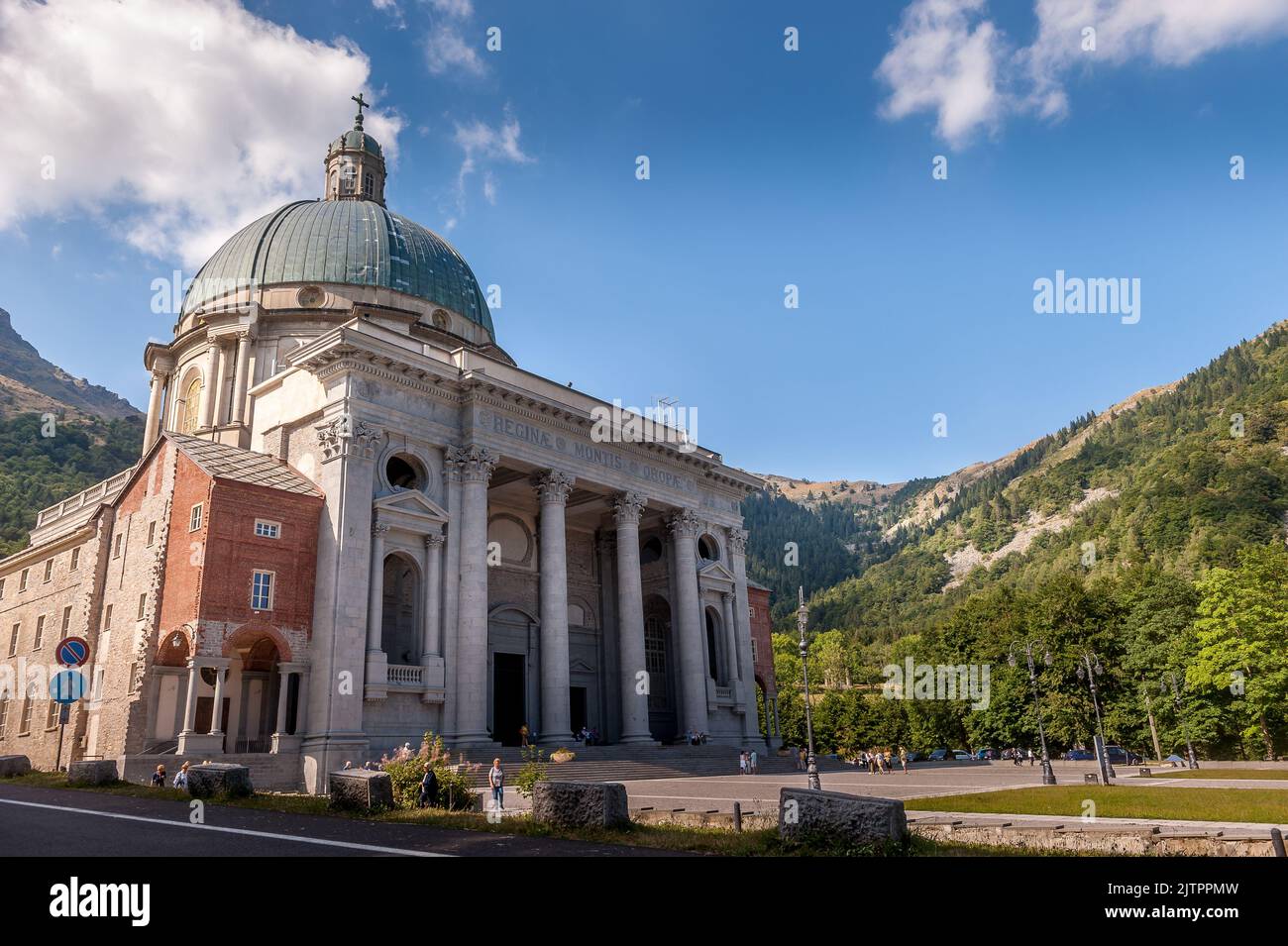 Heiligtum auf Oropa Stockfoto