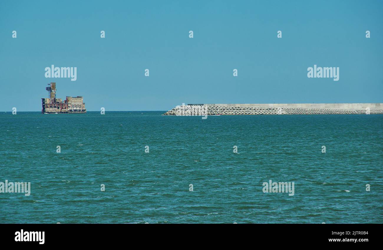 Dagestan Fort Boyard, Kaspiysk, Stadt in der Republik Dagestan, Russland, am Kaspischen Meer gelegen Stockfoto