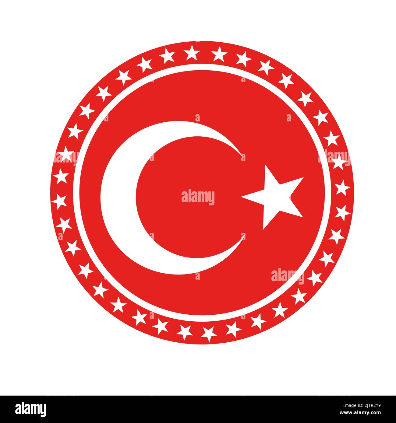 Türkei Flagge spezielle Sternenbilder Design Stockfoto