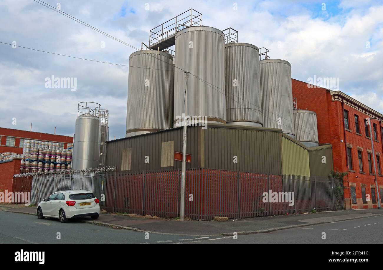 Joseph holt Derby Brewery, Empire Street, Cheetham Hill, Manchester, England, Großbritannien, M3 1JD Stockfoto