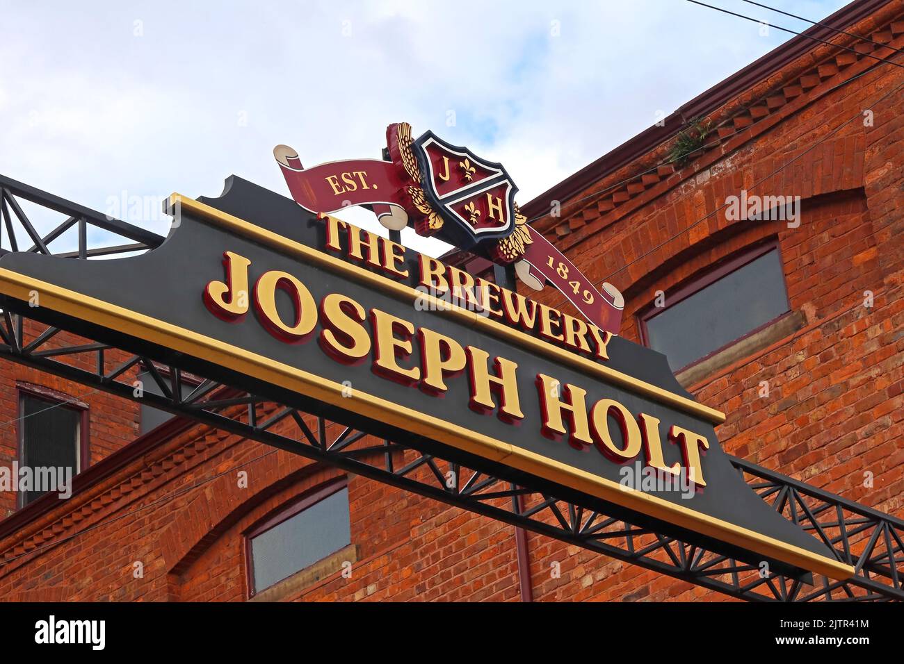 Joseph holt Derby Brewery, Empire Street, Cheetham Hill, Manchester, England, Großbritannien, M3 1JD Stockfoto