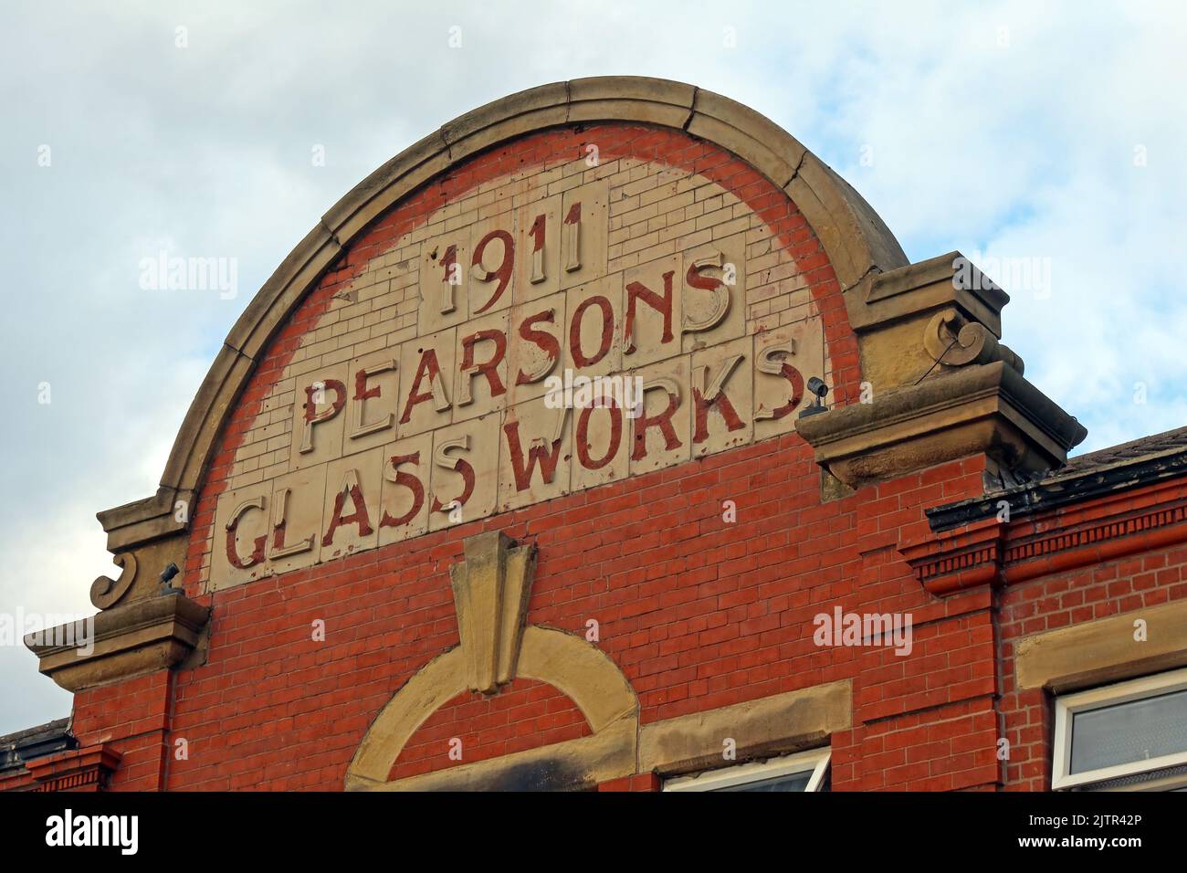 1911 Pearsons Glass Works Building - 2, Empire Street, abseits der Cheetham Hill Road, Manchester, England, UK, M3 1JA, Jetzt Empire House Bankett Stockfoto