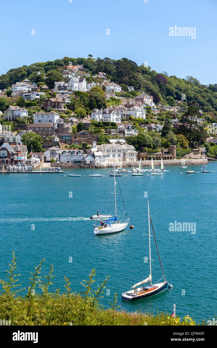 Der wunderschöne Hafen von Dartmouth in Devon. Stockfoto