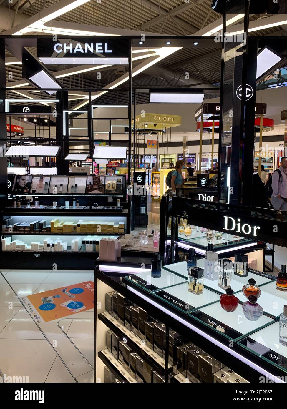 Duty-Free-Shops, Eleftherios Venizelos, Internationaler Flughafen Athen, Athen, Attika, Mittelgriechenland, Südeuropa Stockfoto