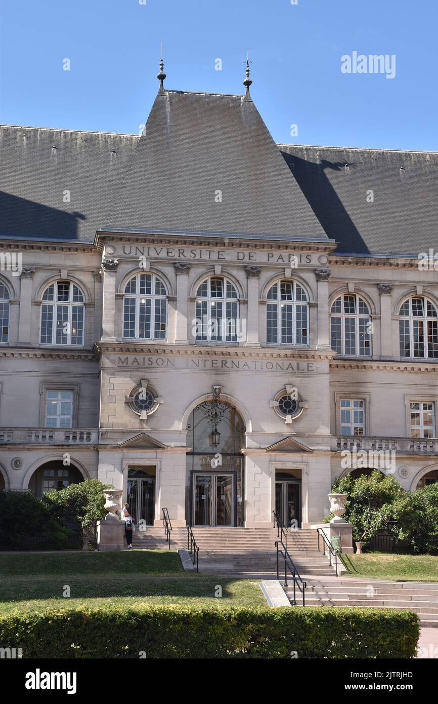 Das imposante Maison Internationale der Cité Internationale Universitaire (CIU) de Paris, der Stil eine Pastiche des Palastes von Fontainbleau, 1936 Stockfoto