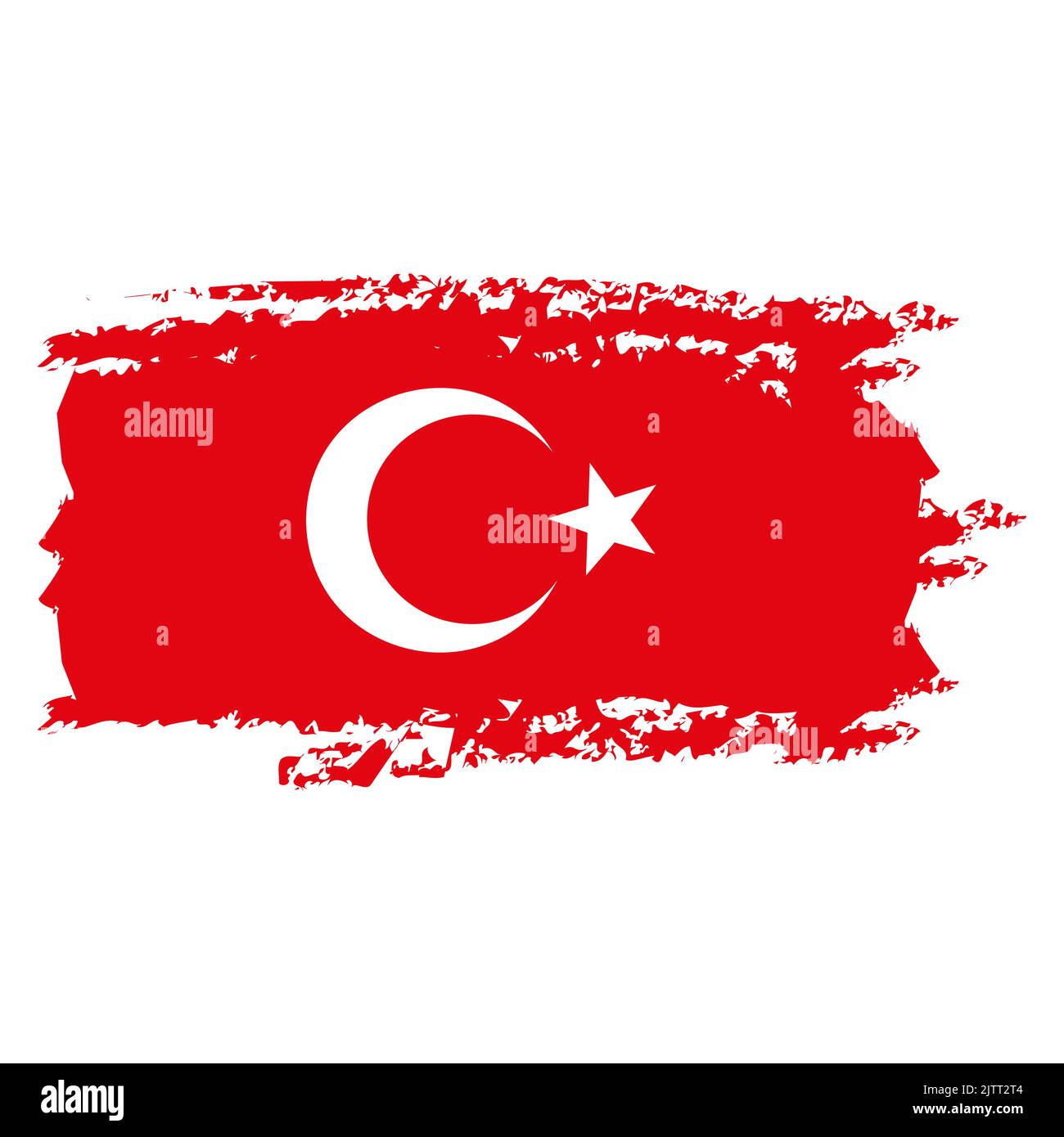 29 Ekim Türkei Flagge Bleistiftkunst Stockfoto