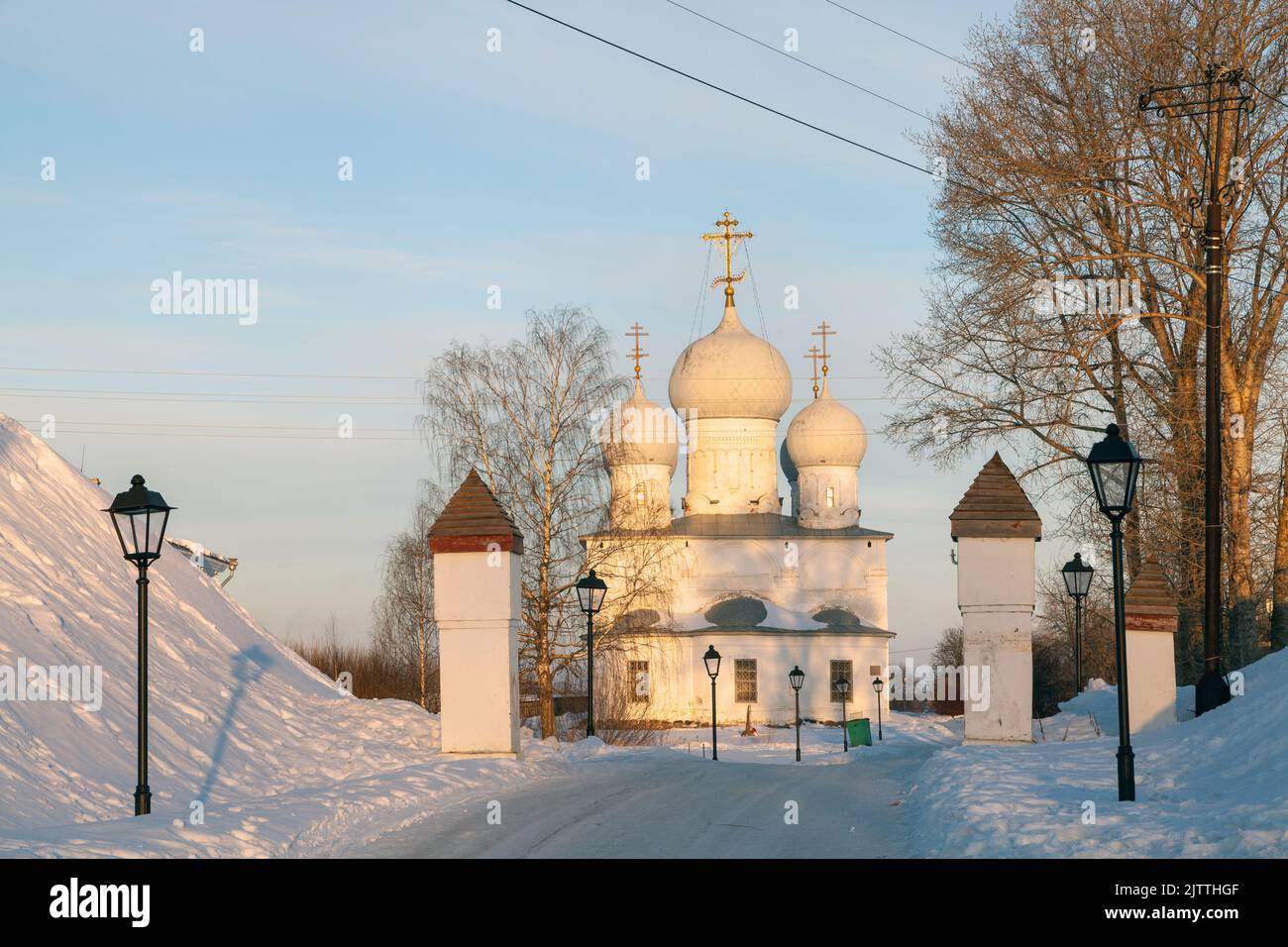 Verklärung Kathedrale, Belozersk, Wologda Region, Russland. Stockfoto