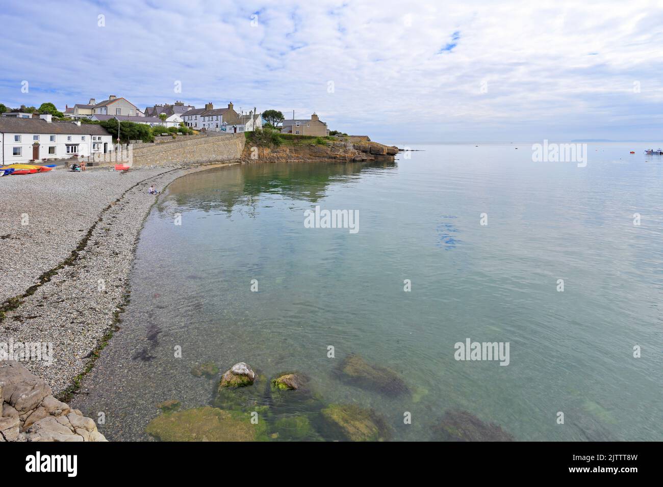 Moelfre Harbour, Isle of Anglesey, Ynys Mon, North Wales, Großbritannien. Stockfoto