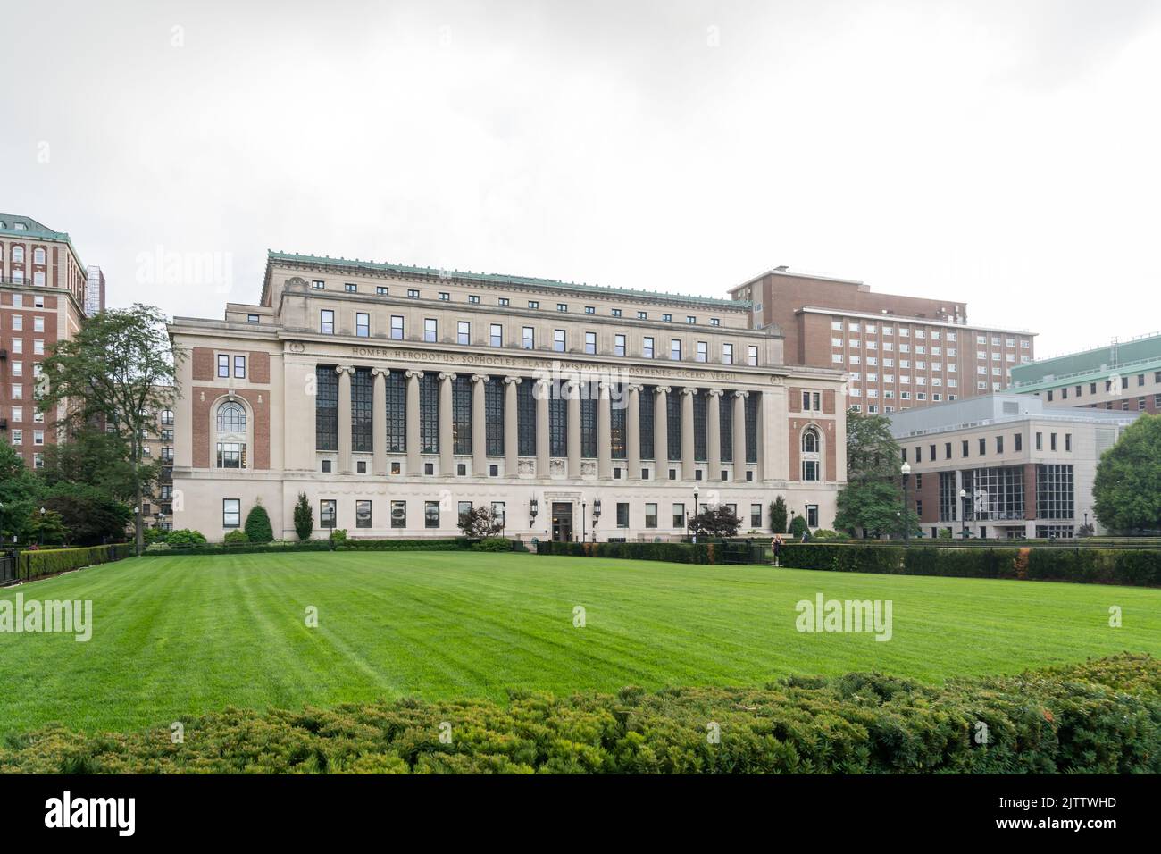 Bibliotheken der Columbia University auf dem Campus Morningside Heights in Manhattan, New York City, USA. Stockfoto