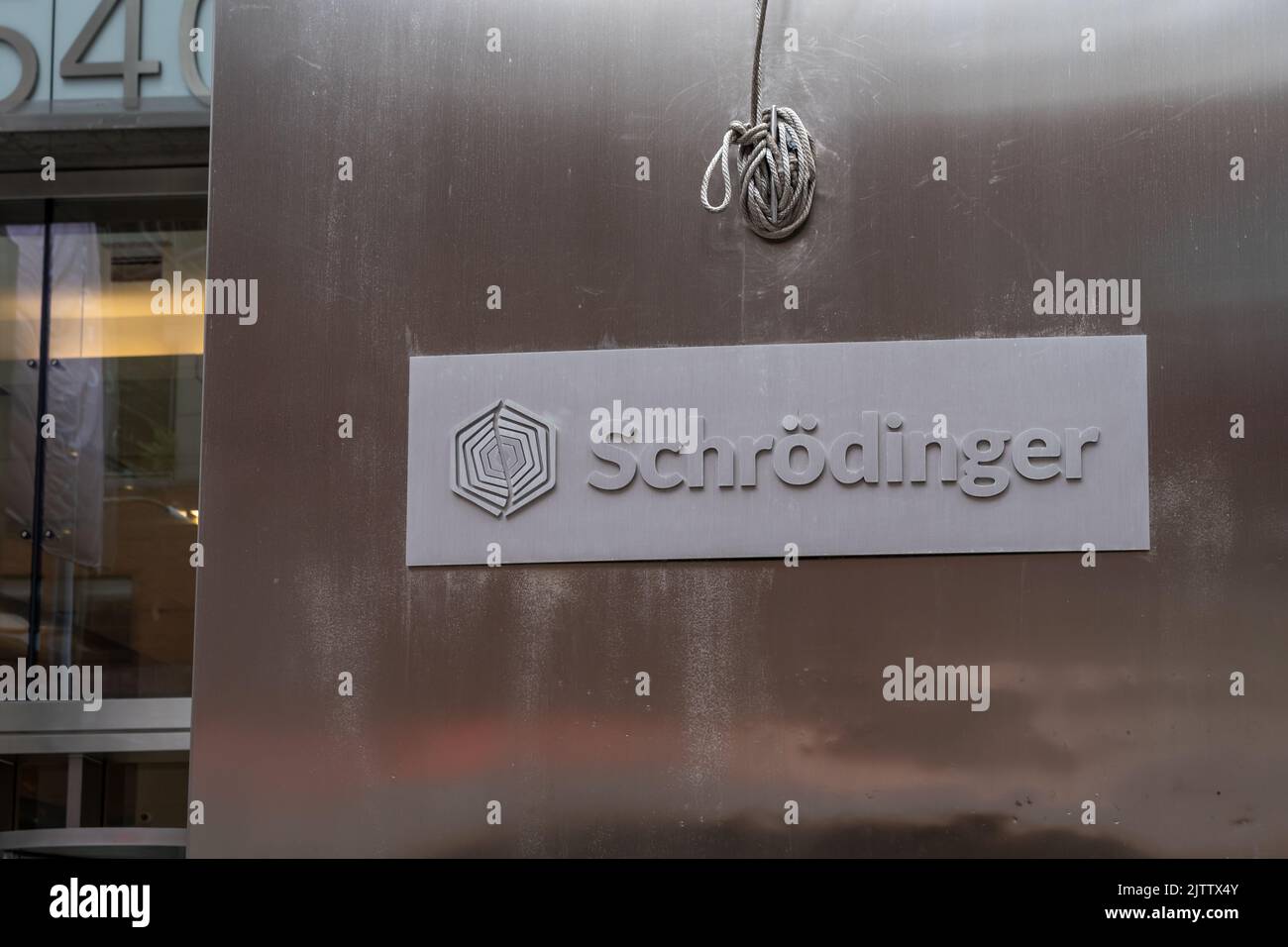 Schrodinger ist ein Unternehmen, das Software anbietet Stockfoto