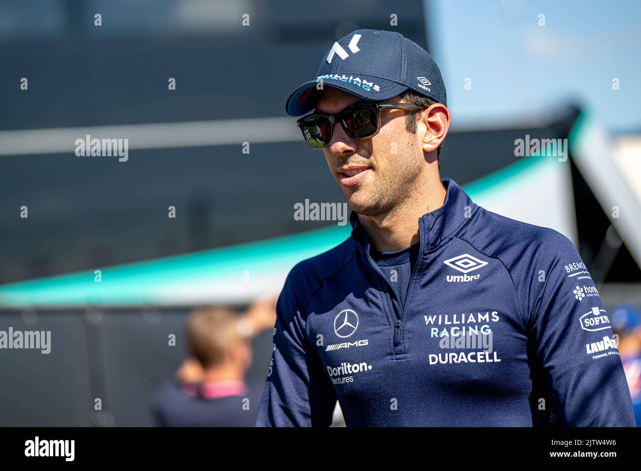 Zandvoort, Niederlande, 01.. September 2022, Nichollafi aus Kanada tritt für Williams Racing an. Der Aufbau, Runde 15 der Formel-1-Meisterschaft 2022. Kredit: Michael Potts/Alamy Live Nachrichten Stockfoto