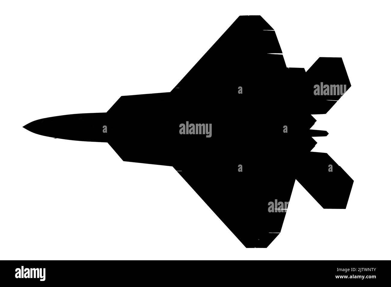 Der unglaubliche F-22 Raptor bei der Stuart Air Show Stockfoto