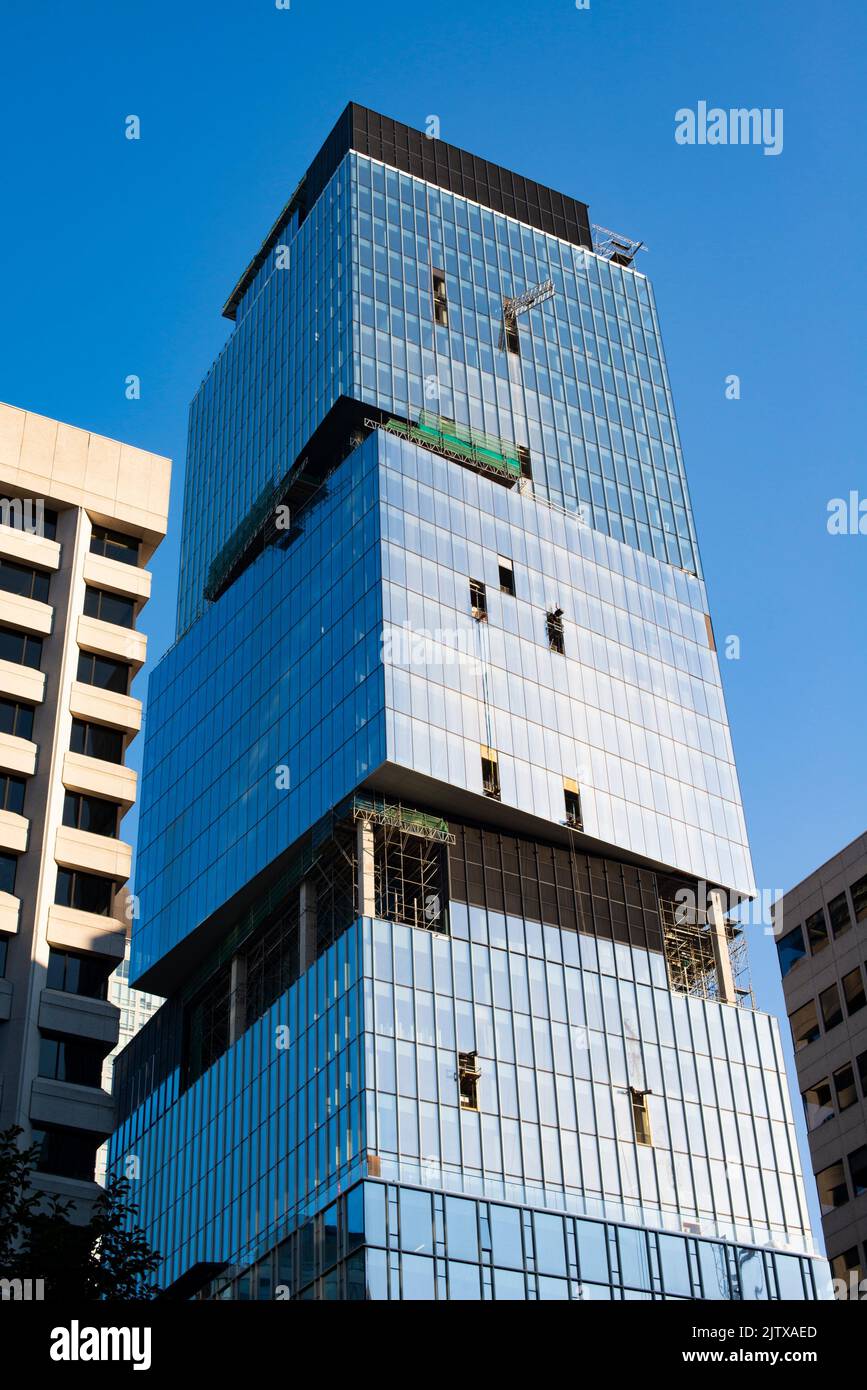 The Stack, ein neuer Büroturm in der Innenstadt von Vancovuer, BC, Kanada. Stockfoto