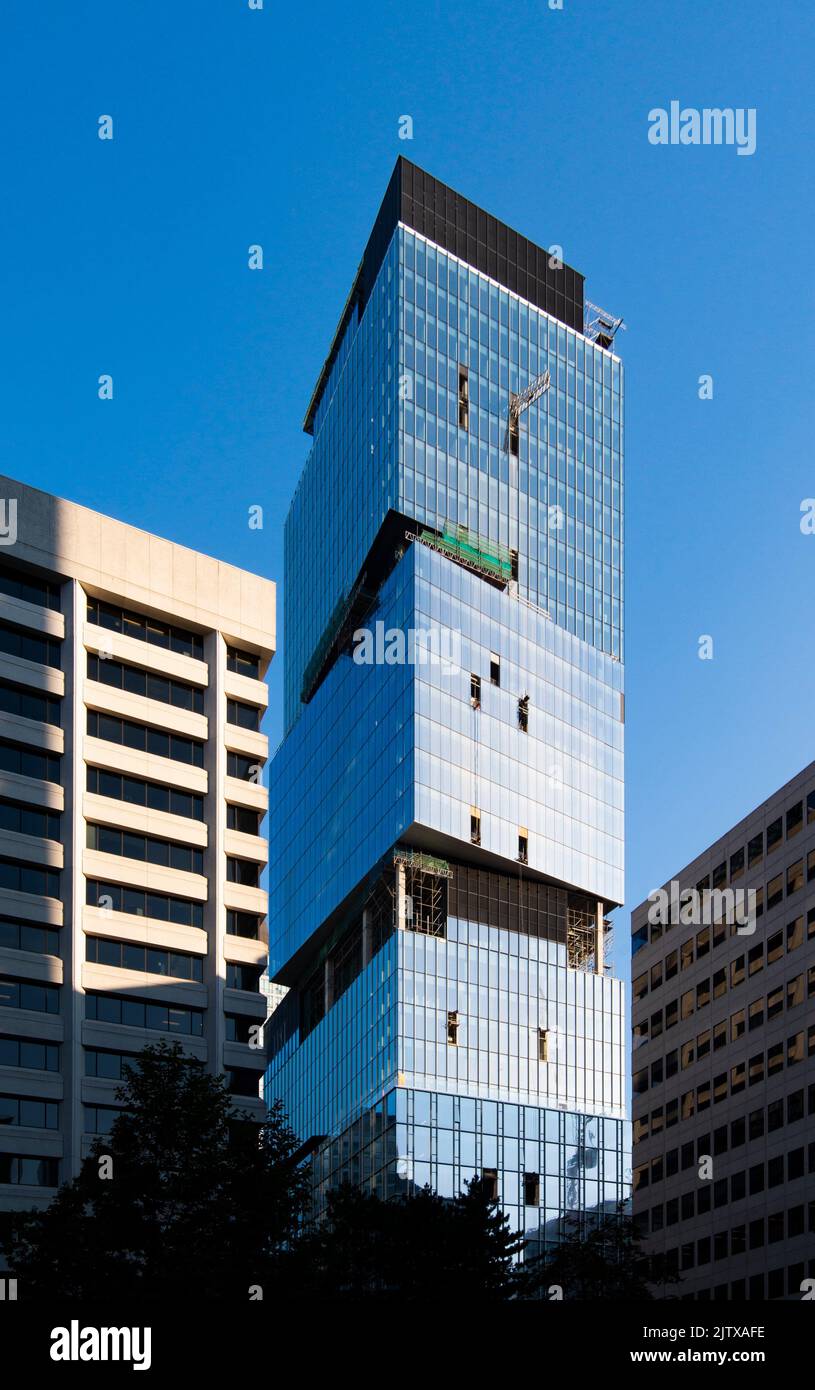 The Stack, ein neuer Büroturm in der Innenstadt von Vancovuer, BC, Kanada. Stockfoto