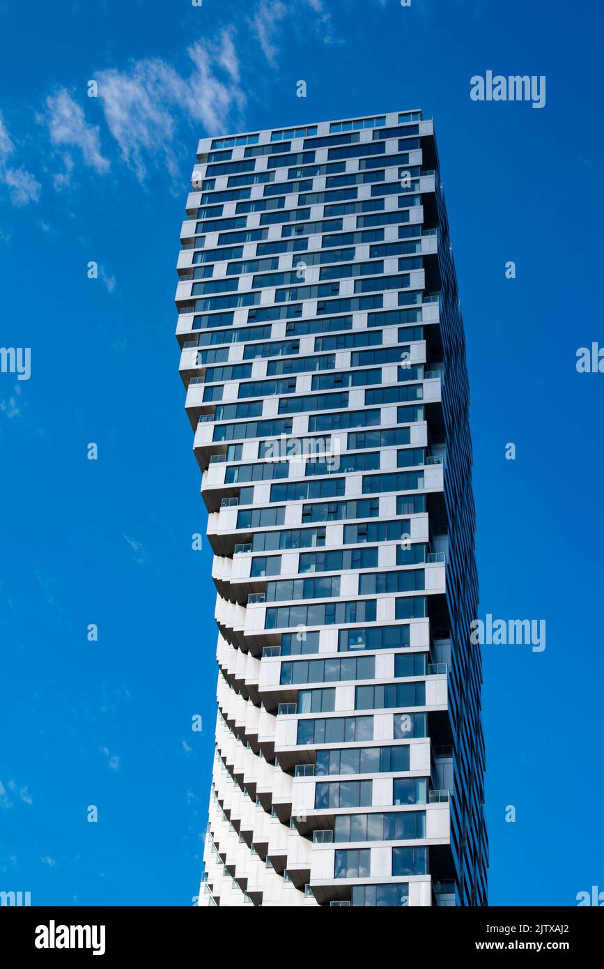 Vancouver House, ein Apartmenthaus in Vancouver, BC, Kanada, entworfen von Bjarke Ingels Architecture. Stockfoto
