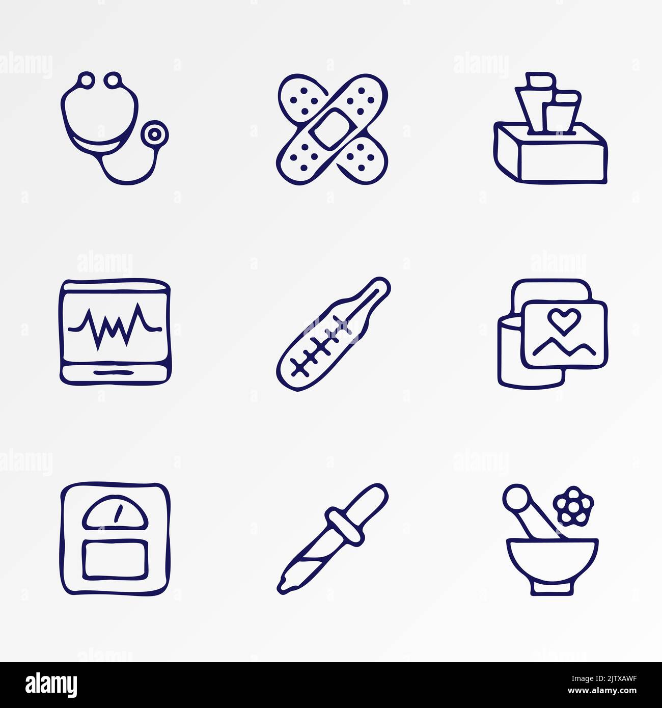 Medizinische Icon-set Stock Vektor