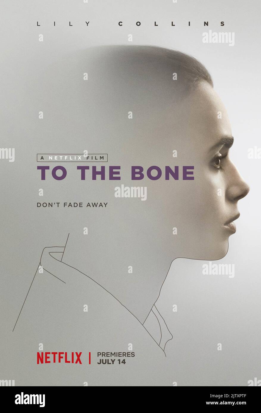 To the Bone Jahr : 2017 USA Regie : Marti Noxon Lily Collins Poster Stockfoto