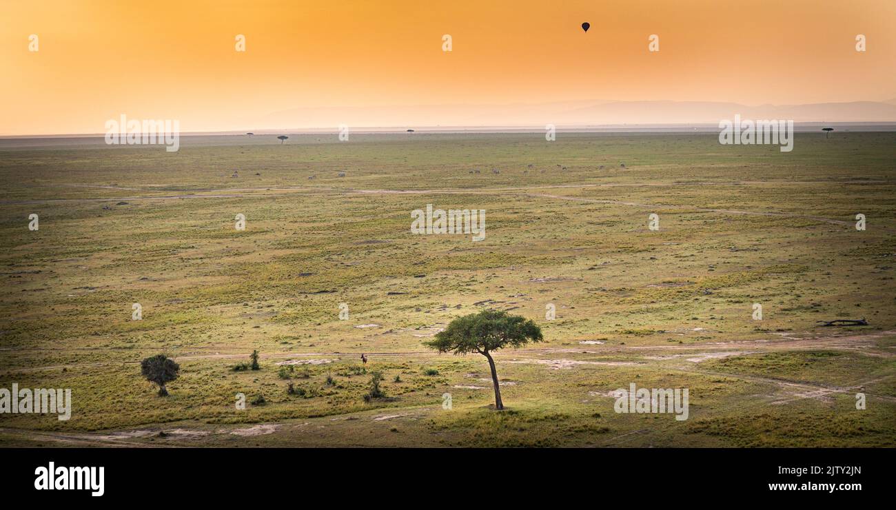 Afrika aus der Luft Stockfoto