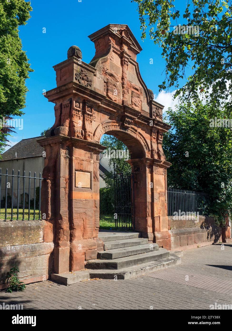 Venns Arch erinnert an Rev John Venn an der Commercial Road in Hereford Herefordshire England Stockfoto
