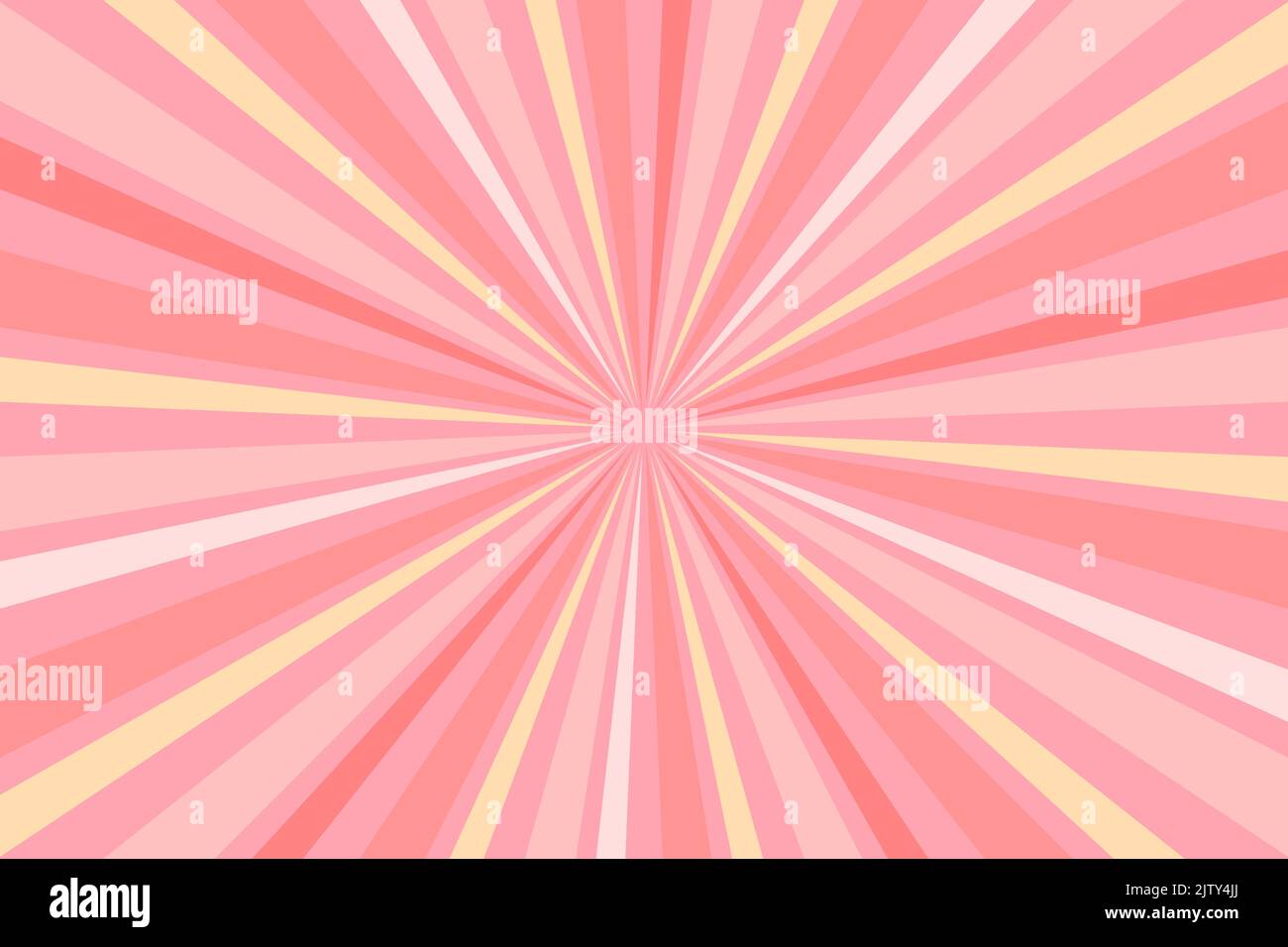 Sunburst geometrische Ray Stern Hintergrund mit trendigen Pastellfarben. Rosa und beige Farben. Vektorgrafik Stock Vektor