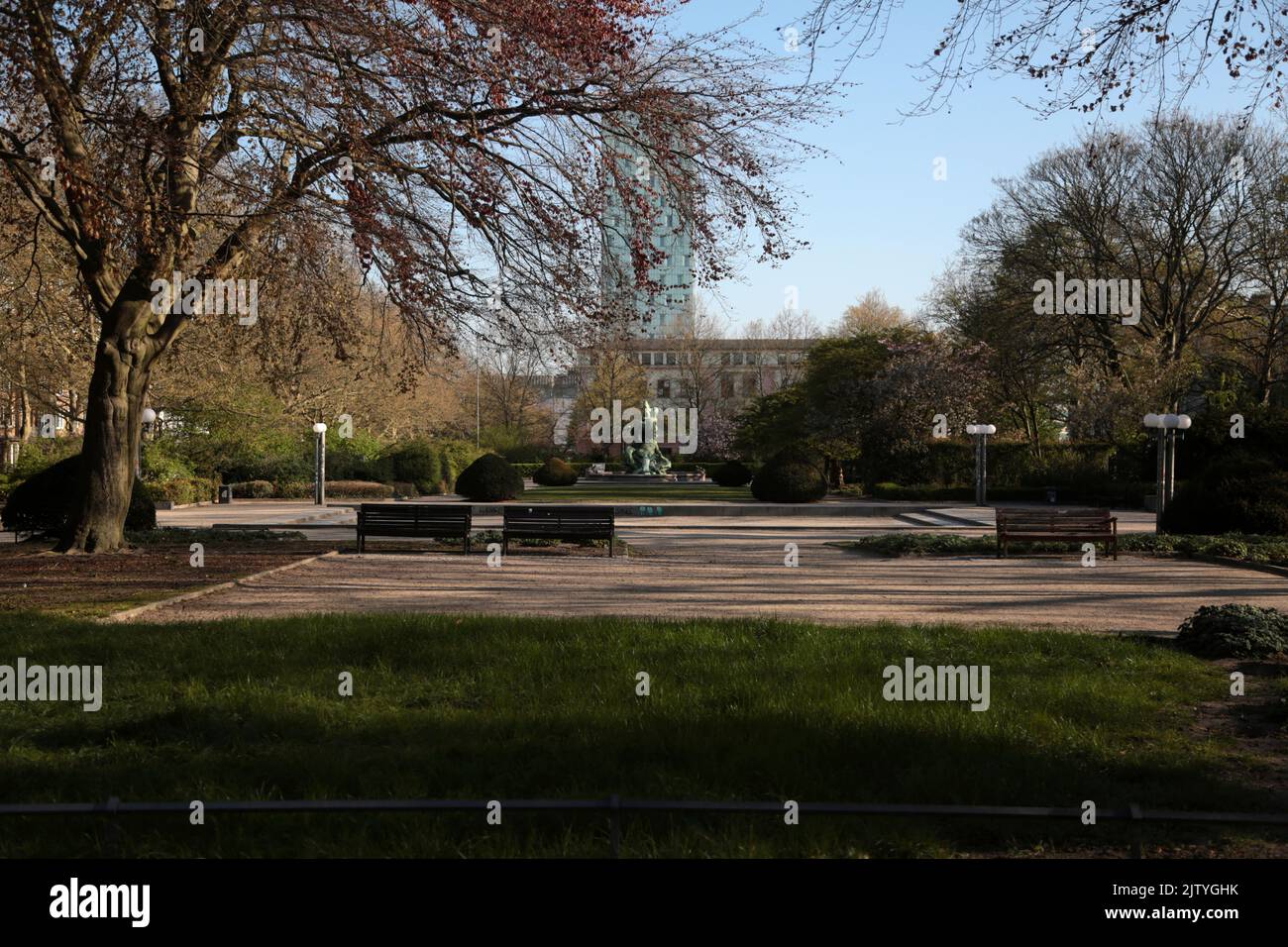 Hamburg, Deutschland - 23.04.2020: Eintritt vom Altona Theater Stockfoto