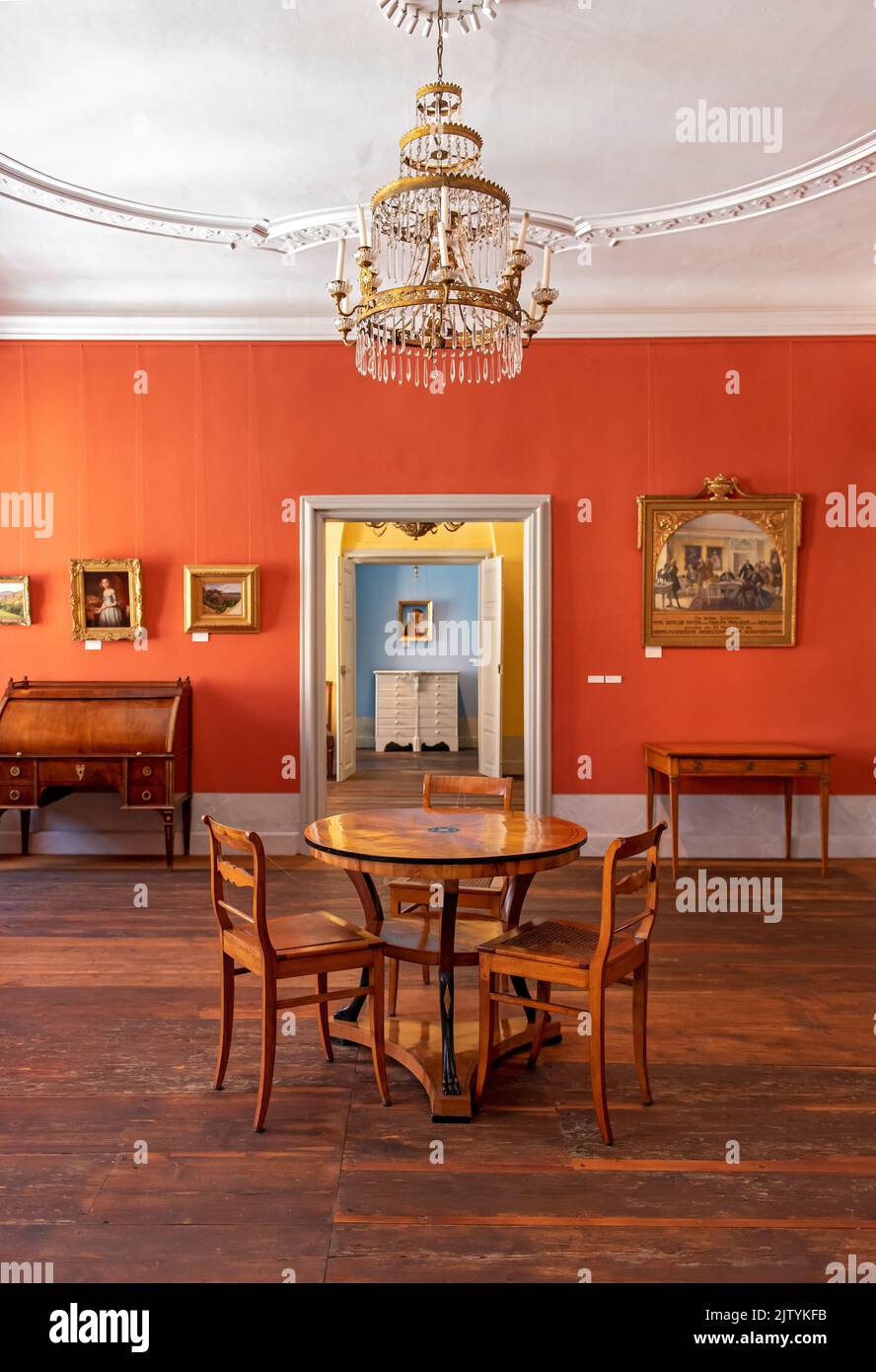 Inside Cultural History (Kulturhistorische) Museum, Barockhaus, Görlitz (Görlitz), Deutschland Stockfoto