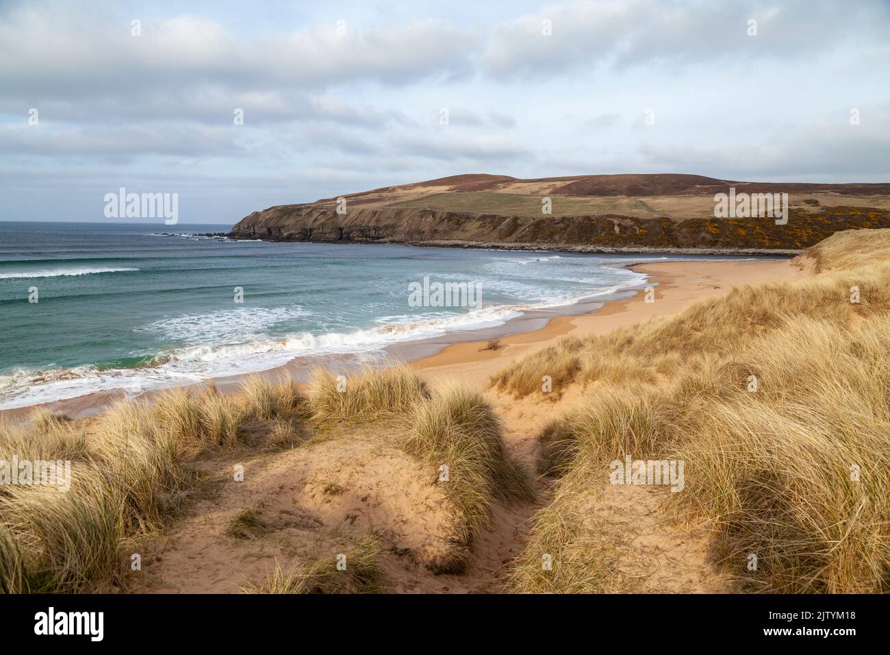 Melvich Beach an der Nordküste 500 im schottischen Hochland, Schottland Stockfoto