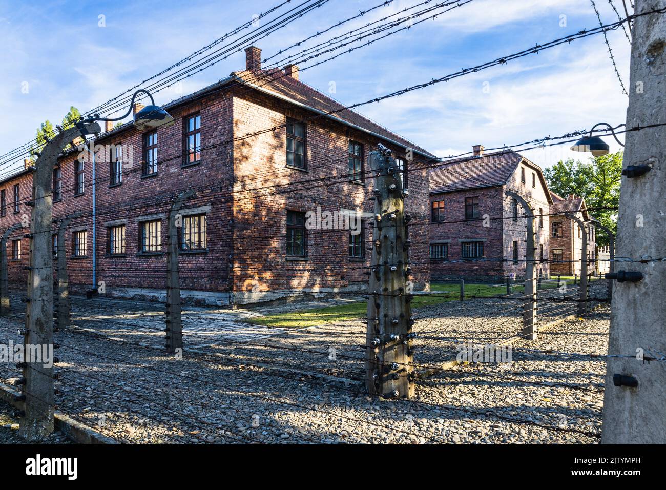 Auschwitz - KZ Birkenau. Oswiecim, Polen, 17. Juli 2022 Stockfoto