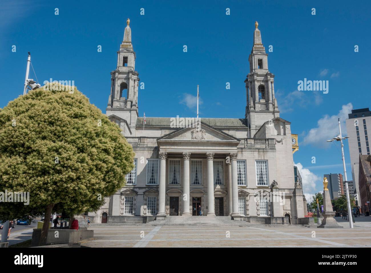 Leeds Civic Hall, Millenium Square, Leeds, West Yorkshire, Großbritannien. Stockfoto