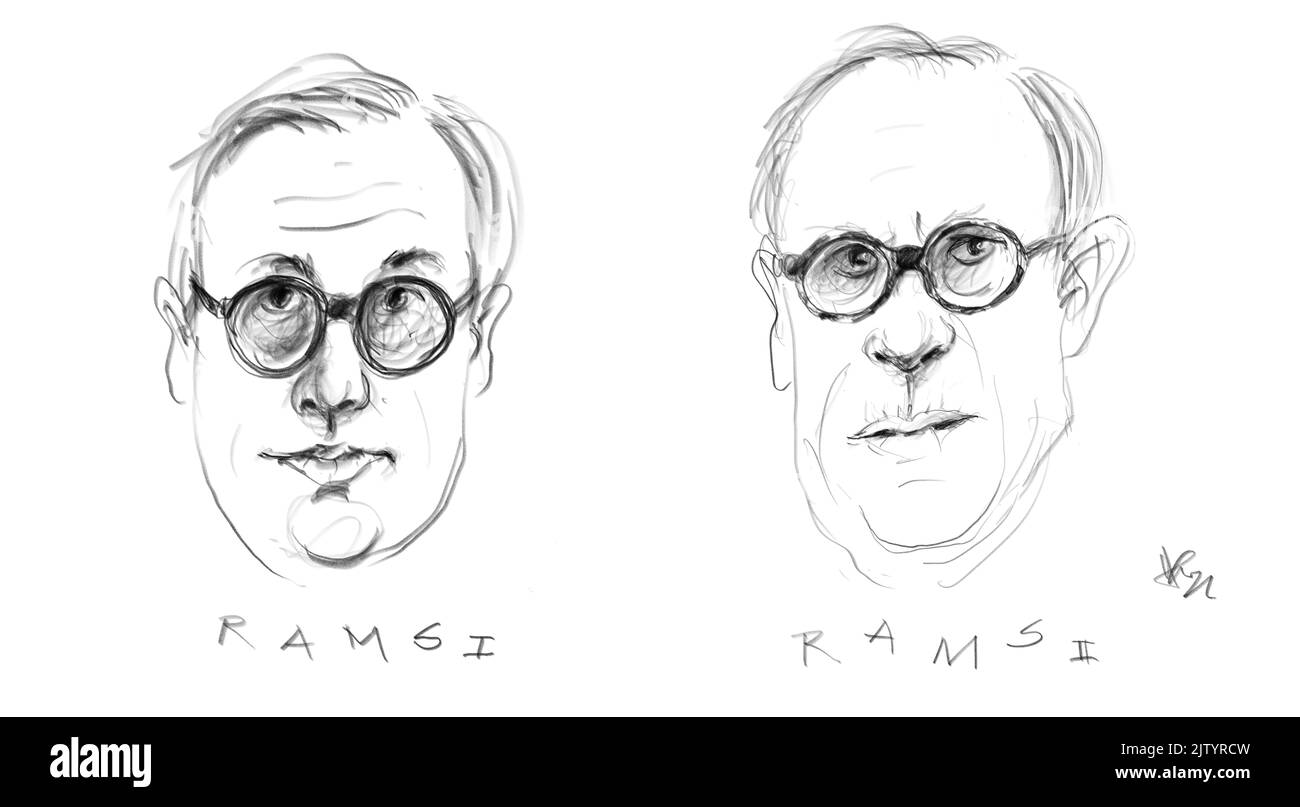 Porträt von Dieter Rams, Designer Stockfoto