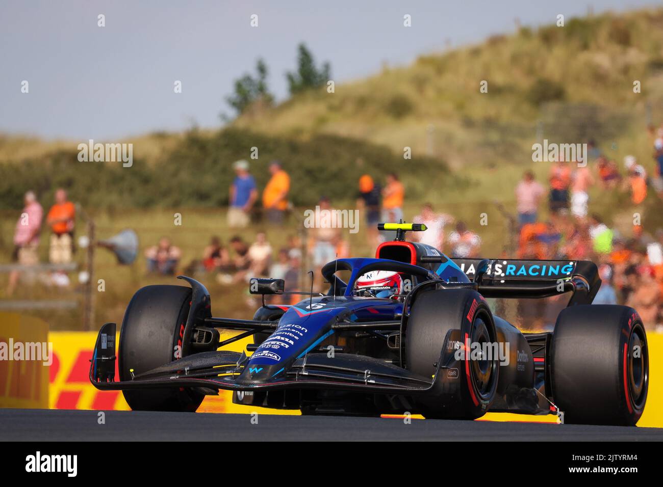 ZANDVOORT, NIEDERLANDE - 2. SEPTEMBER: Nichollafi aus Kanada und Williams vor dem Großen Preis von der Formel 1 in den Niederlanden - Freies Training auf dem Circuit Zandvoort am 2. September 2022 in Zandvoort, Niederlande. (Foto von Marcel ter Bals/Orange Picles) Stockfoto