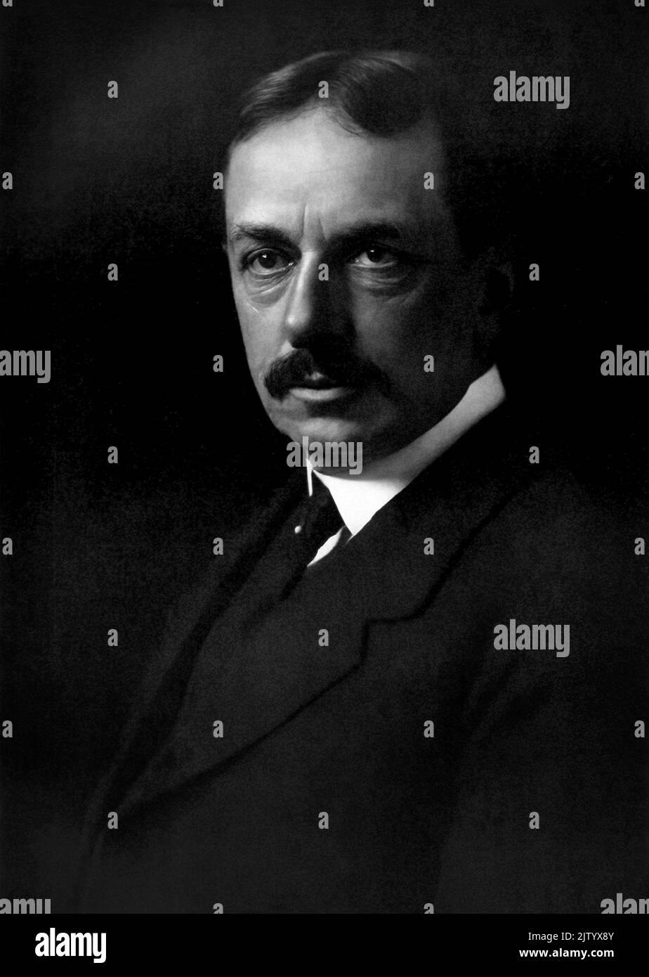 Henry Fairfield Osborn (1857-1935), amerikanischer Paläontologe, Geologe und Vertreter der Eugenik. Osborn war 25 Jahre lang Präsident des American Museum of Natural History und Mitbegründer der American Eugenics Society. Stockfoto