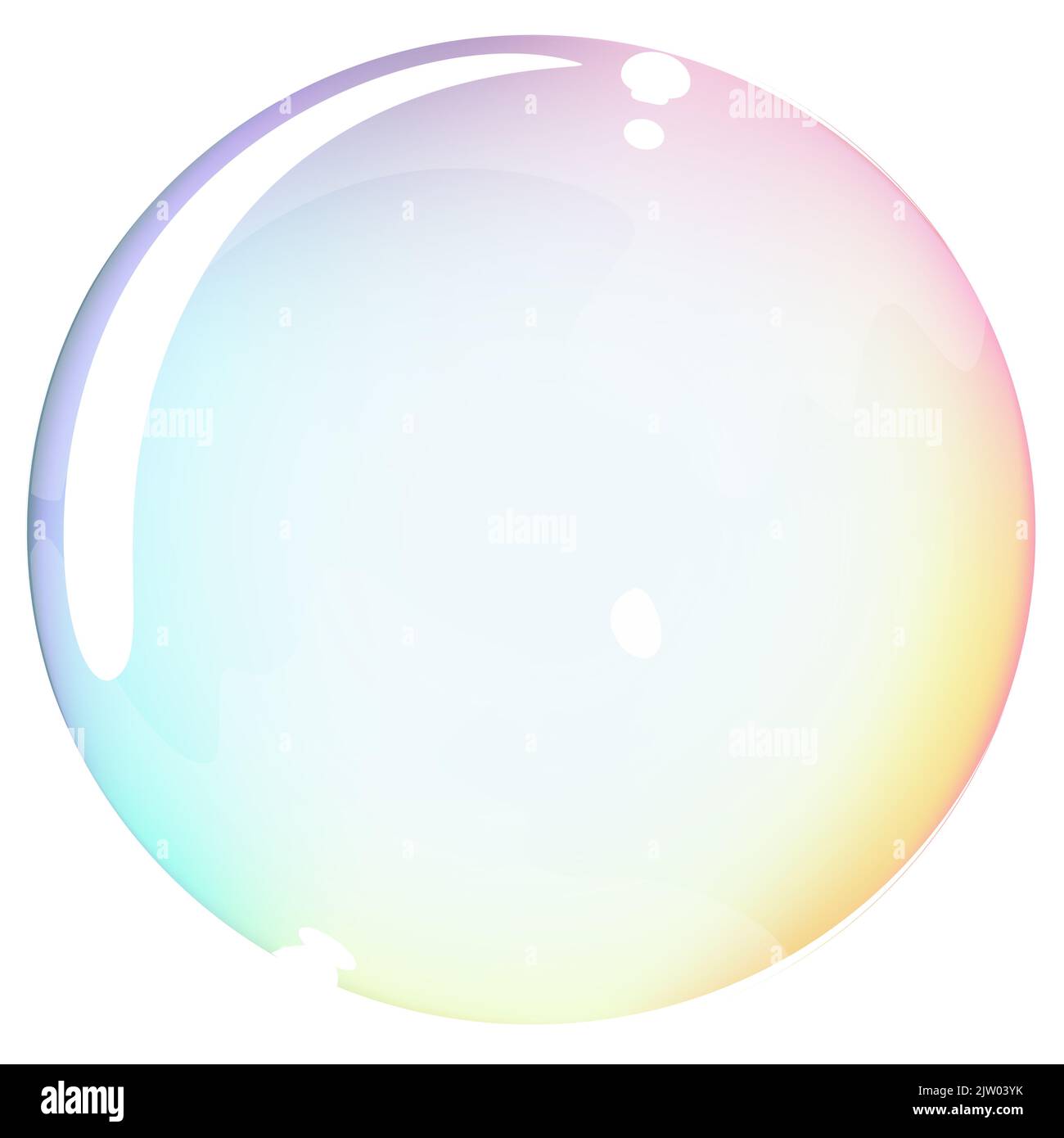 Regenbogen Farben süß Blasen Lillistration großen Hintergrund Stockfoto