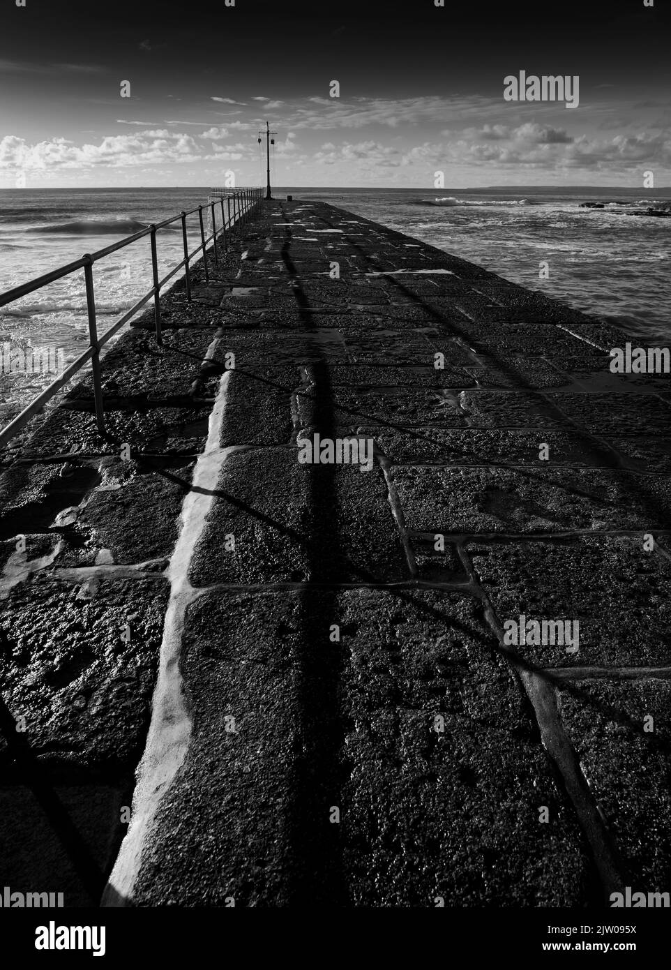 Porthleven Pier, Cornwall Stockfoto