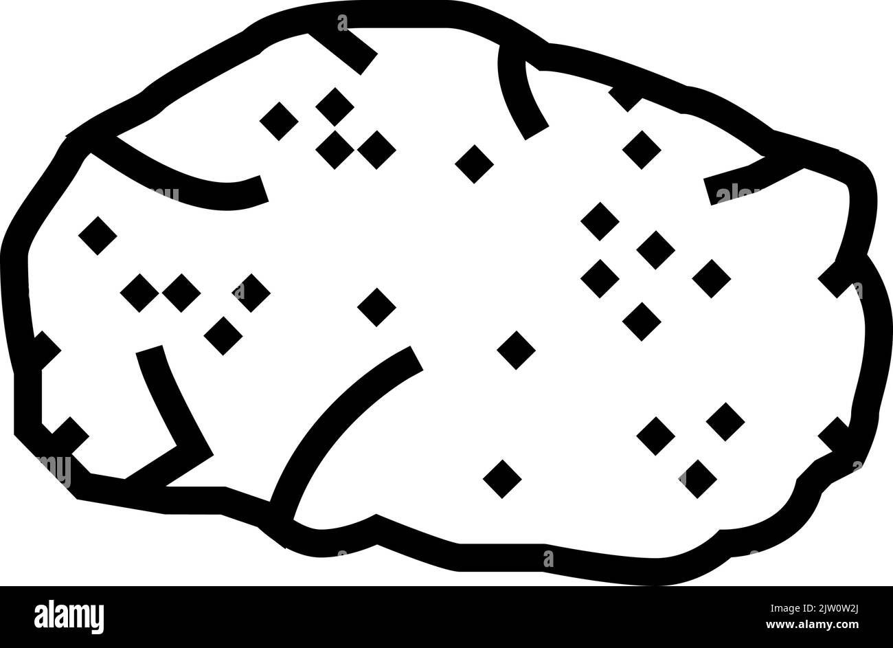 Abbildung des Symbols für Kalksteinfelsen Stock Vektor