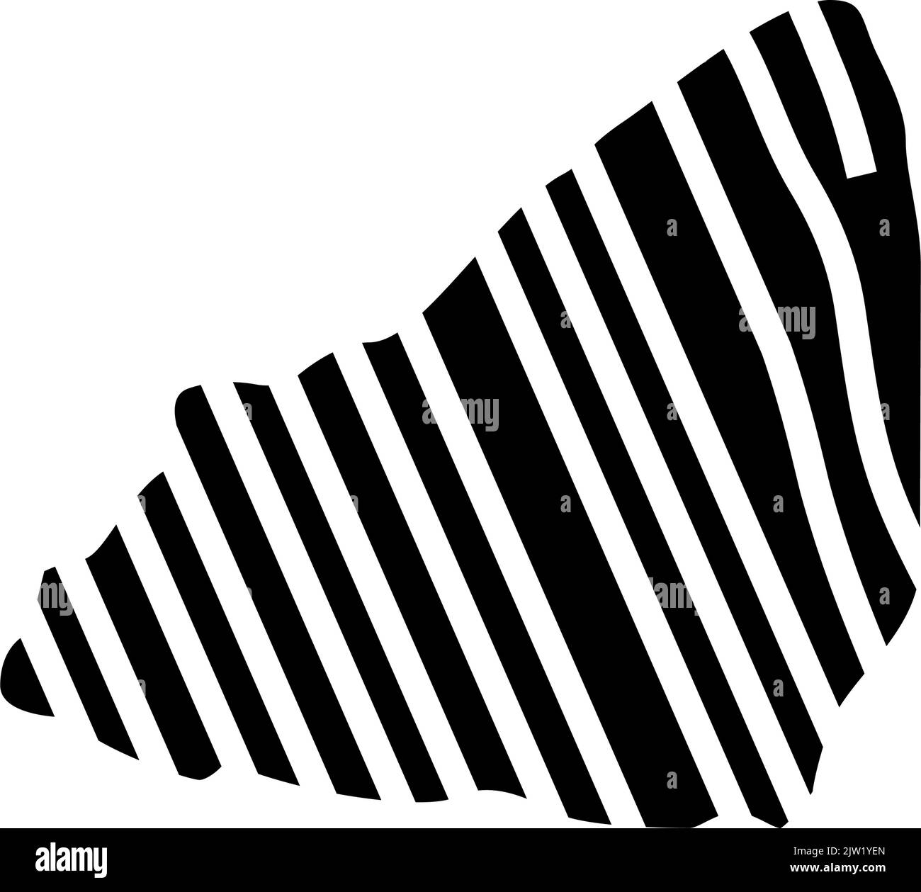 Abbildung des Symbols für Sandsteinfelsen-Glyphen Stock Vektor