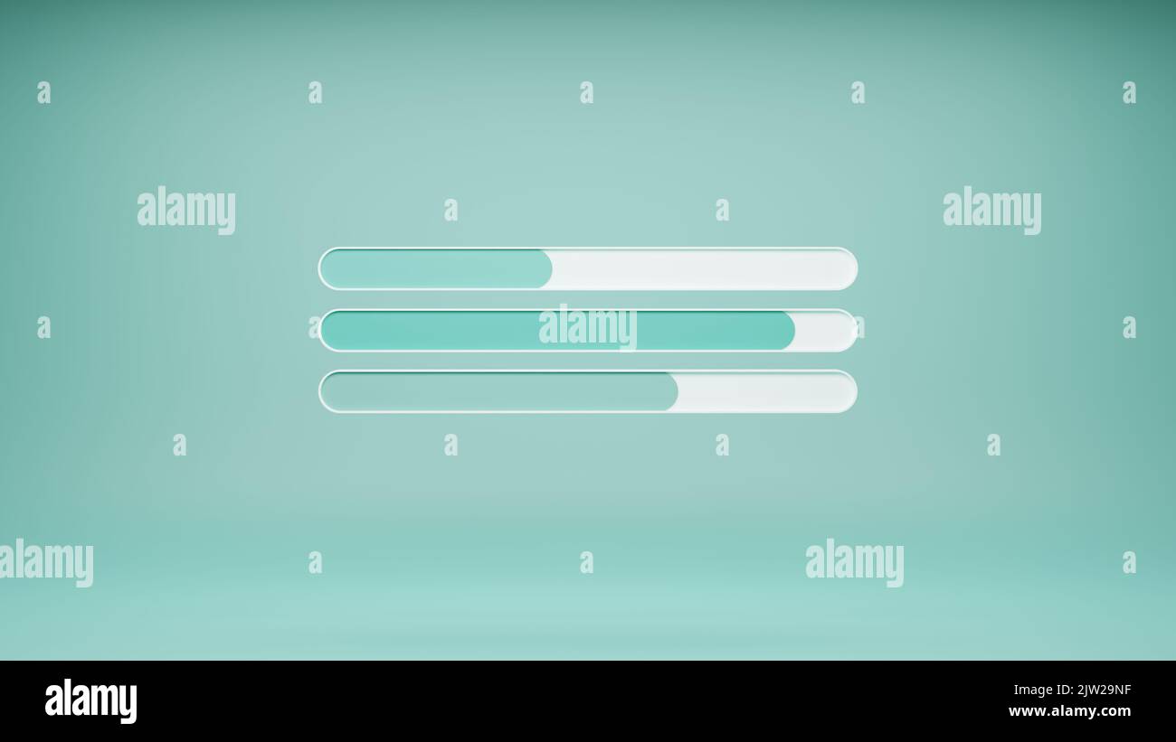 Zeitleiste Unterschied Folie 3D Rendering Stockfoto