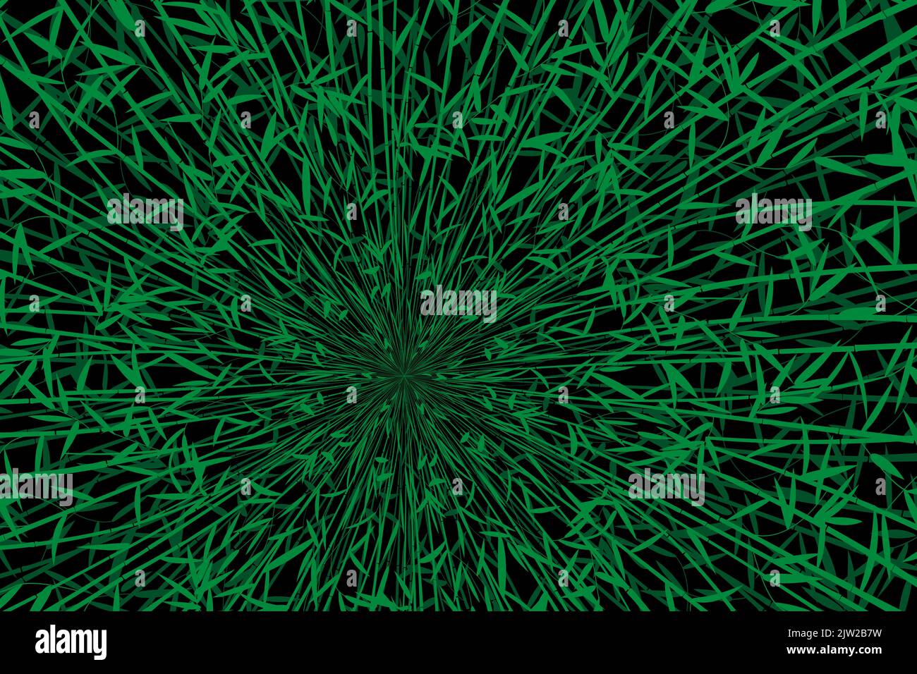 Bambus Wald Tapete Hintergrund, Vektor-Illustration Stockfoto