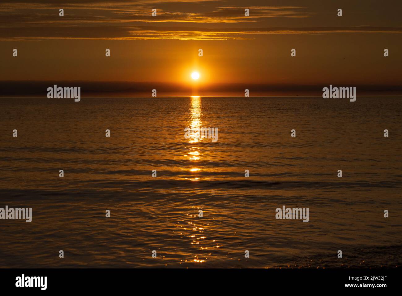 Sunset, Gullane, East Lothian, Schottland Stockfoto