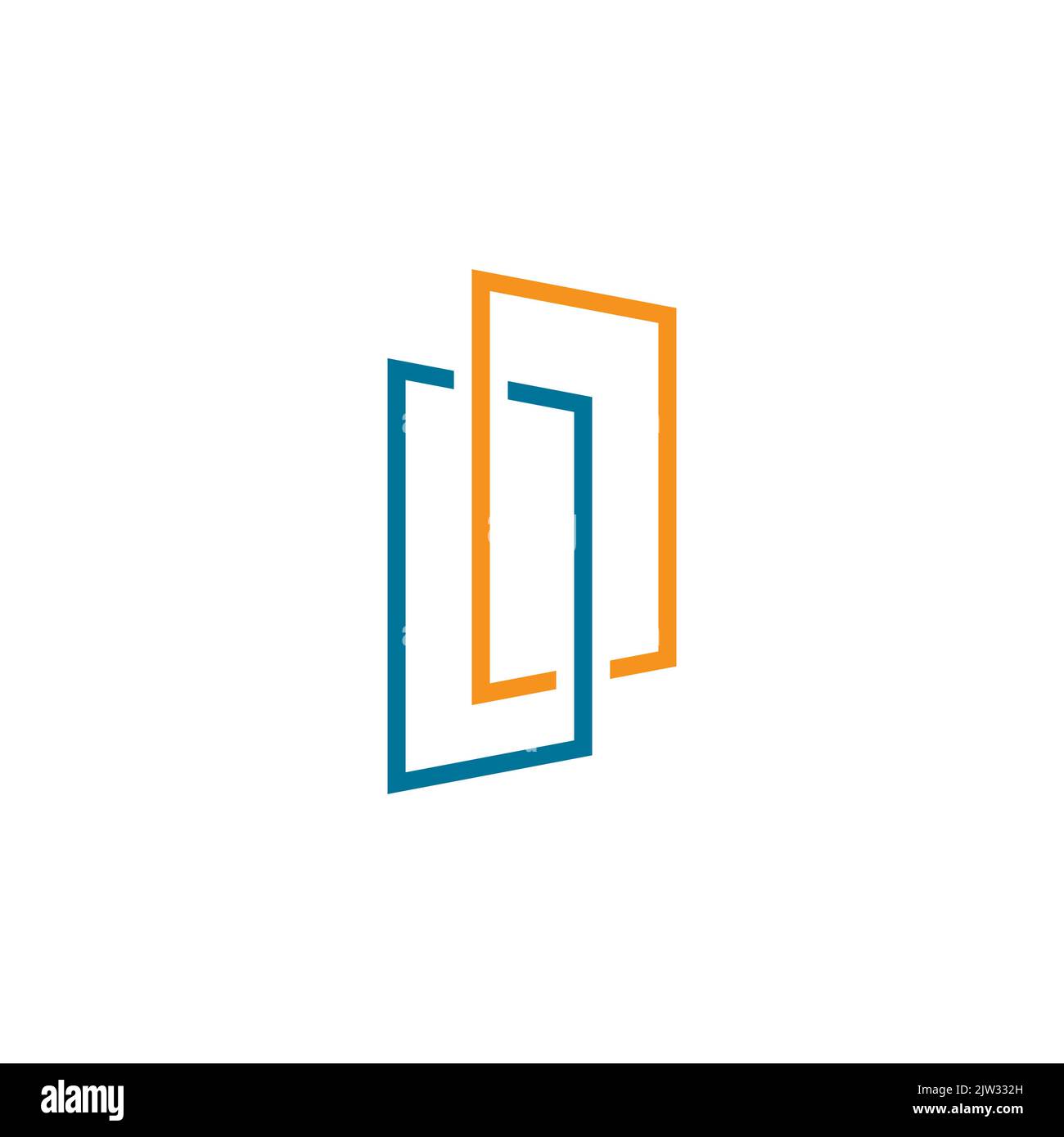 Tür-Symbol im trendigen flachen Stil, offenes Tür-Symbol für Ihre Website-Design, Logo, Vektor-Illustration Stock Vektor