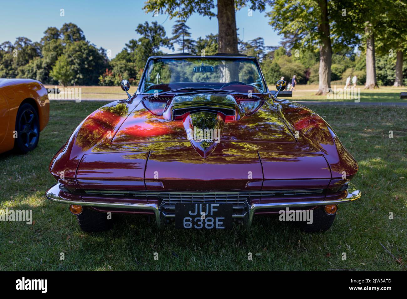 1967 Corvette Sting Ray Cabrio auf der American Auto Club Rally of the Giants, die am 10. Juli 2022 im Blenheim Palace stattfand Stockfoto