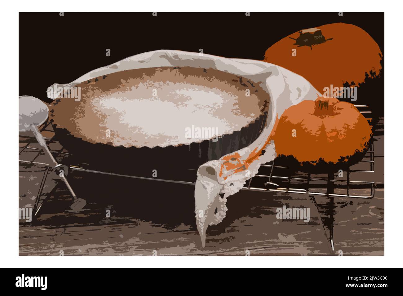 Danke, dass ihr Kürbiskuchen gegeben habt Stockfoto