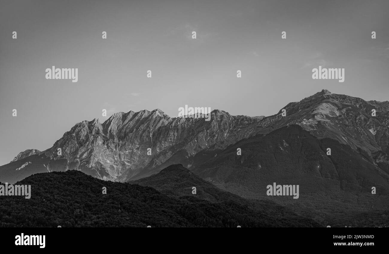 Abruzzen ist eine italienische Region östlich von Rom, zwischen der Adria und dem Apennin. Stockfoto