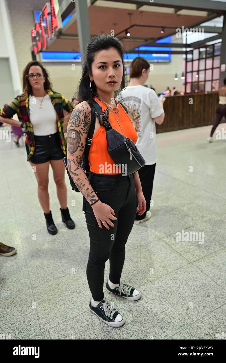 Die Big London Tattoo Show fand im Excel London, London, UK statt. - 3.. September 2022. Stockfoto