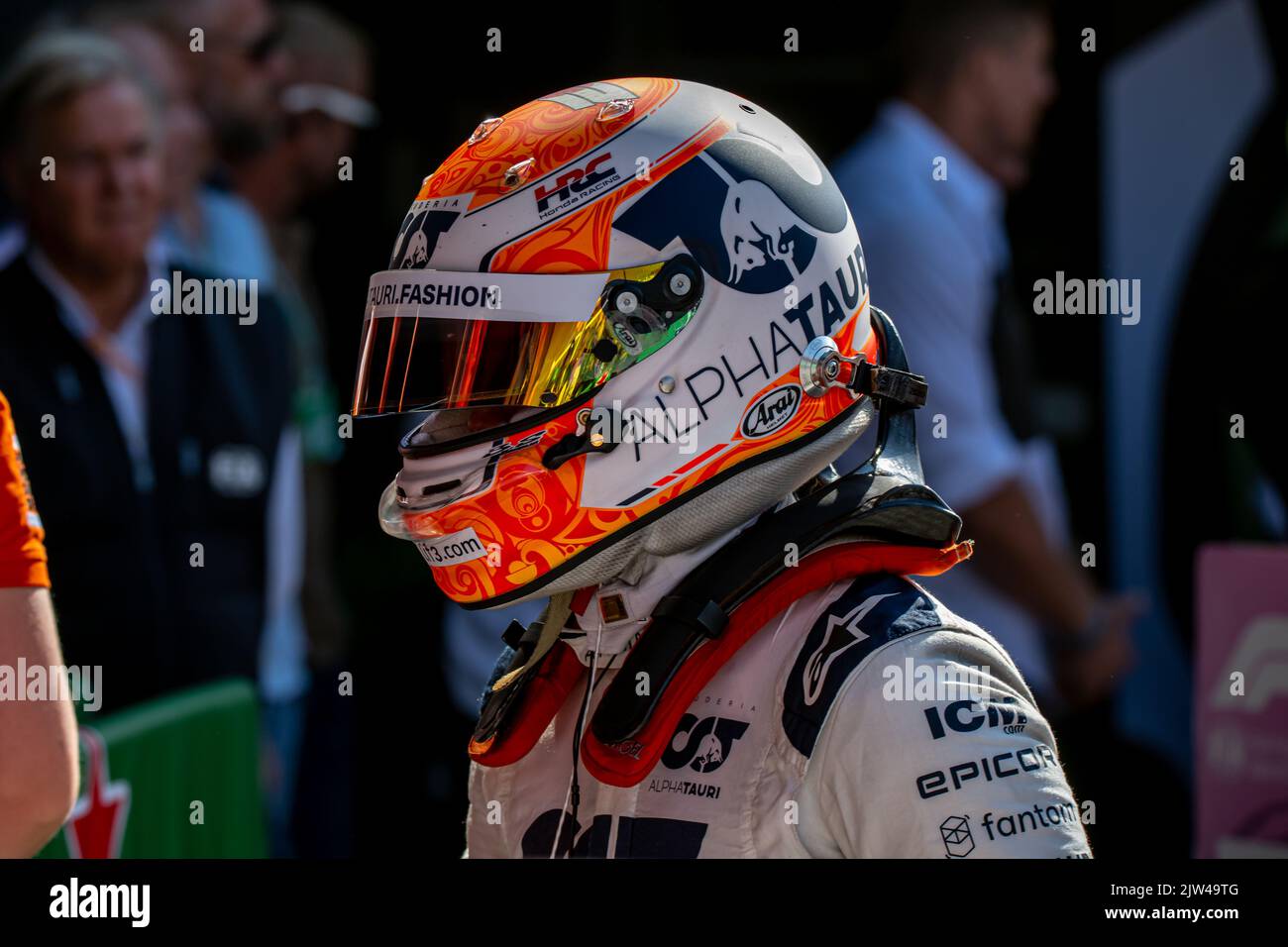 Zandvoort, Niederlande, 03.. September 2022, Yuki Tsunoda aus Japan tritt für die Scuderia AlphaTauri an. Qualifying, Runde 15 der Formel-1-Meisterschaft 2022. Kredit: Michael Potts/Alamy Live Nachrichten Stockfoto