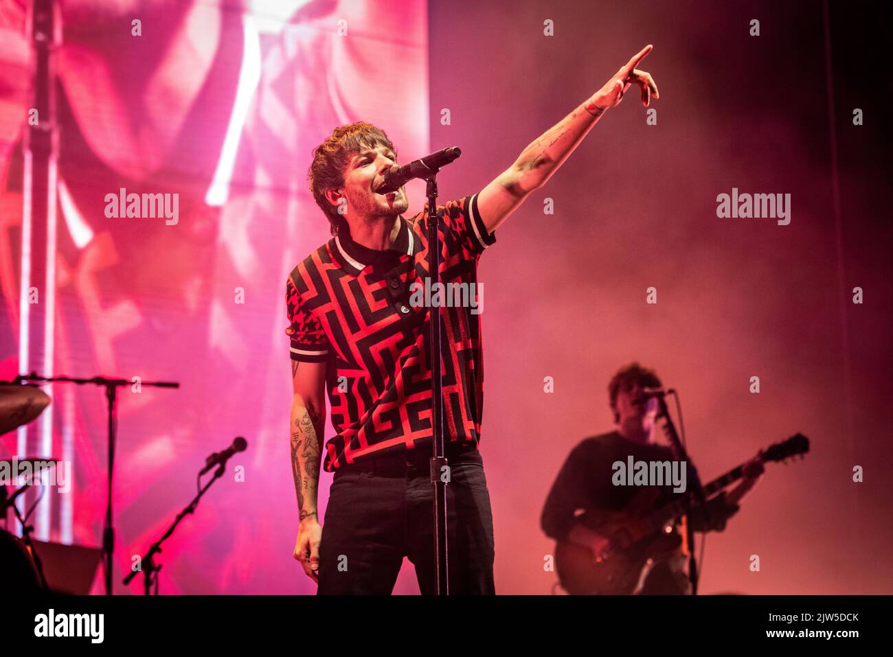 Mailand, Italien. 03. September 2022. Louis Tomlinson tritt beim Milano Summer Festival auf. Kredit: Marco Arici/Alamy Live Nachrichten Stockfoto