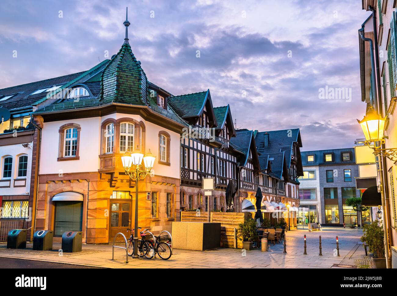 Traditionelle Häuser in Bad Homburg vor der Hohen bei Frankfurt in Deutschland Stockfoto