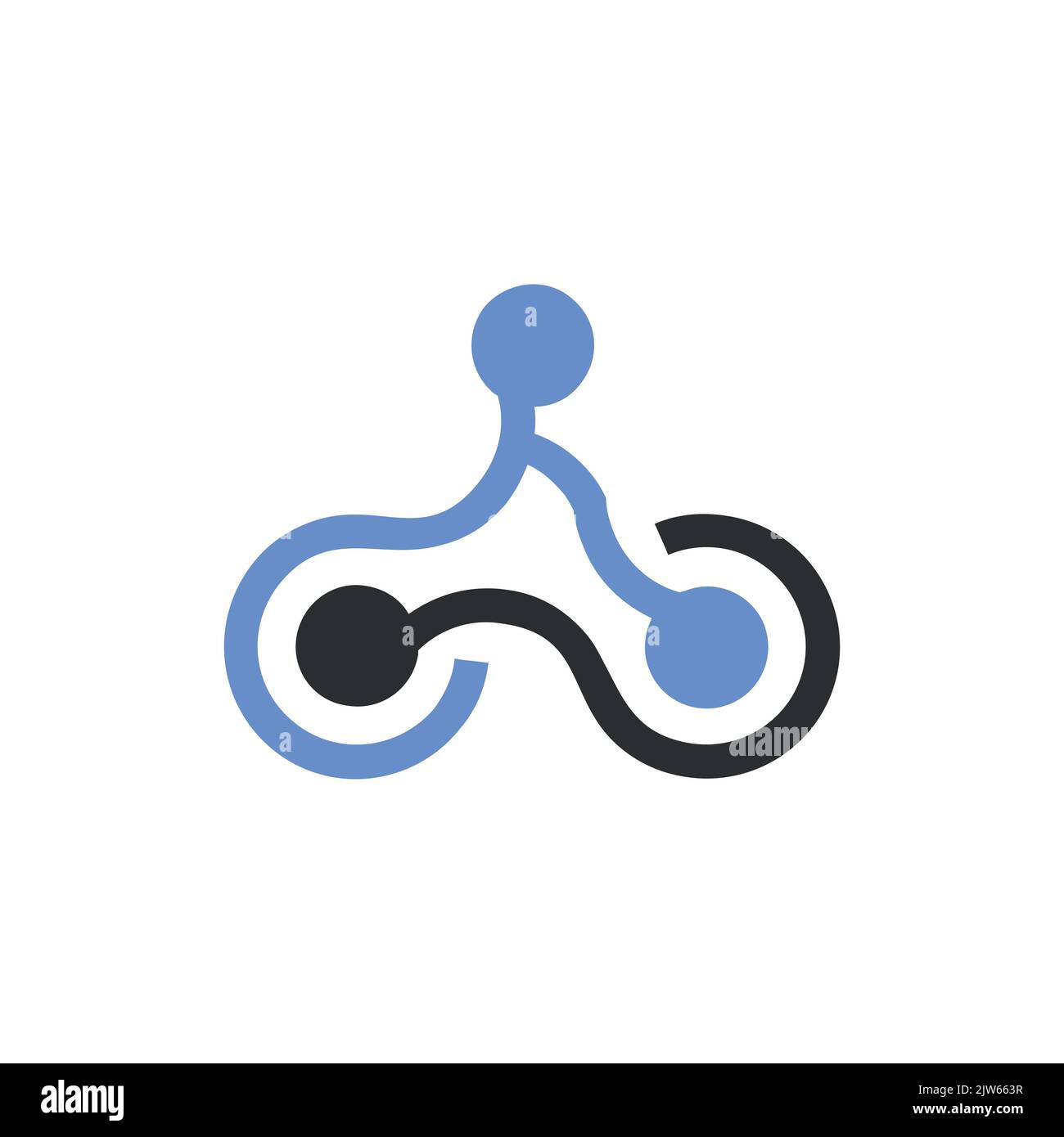 Fahrrad Fahrrad-Logo Symbol Vektor-Design Stock Vektor